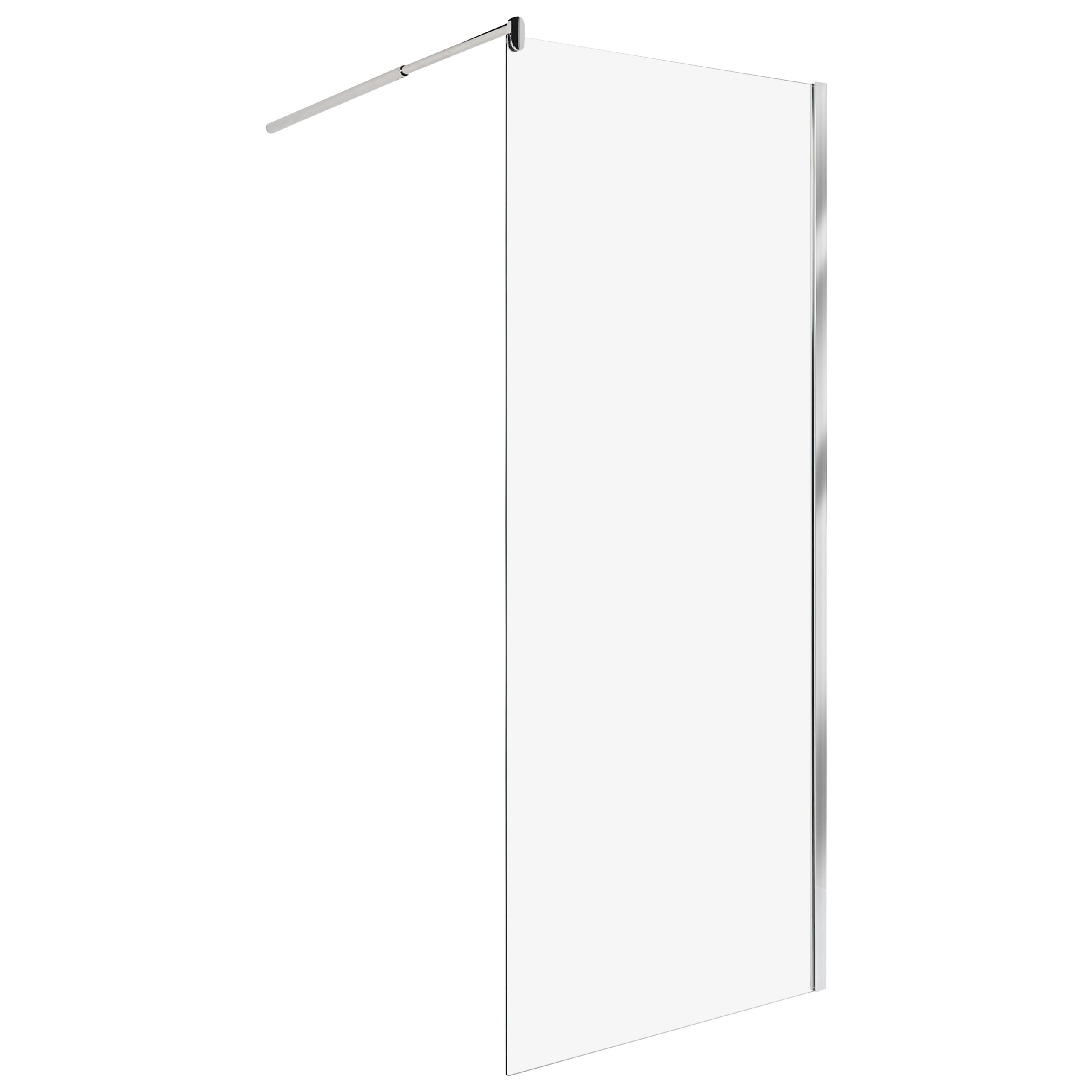 Mampara de ducha ahaus 80 x 190 cm plateado