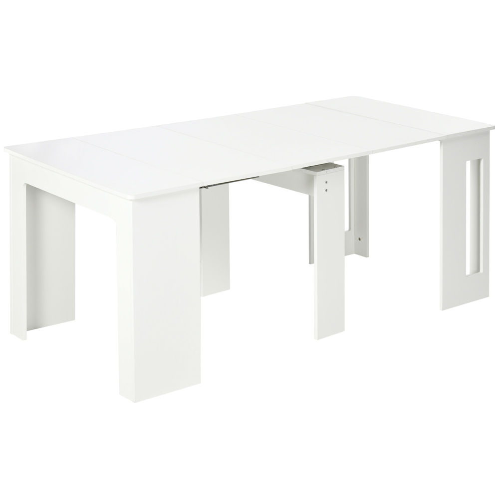 Mesa extensible cocina 180x85x75 cm color blanco Homcom, hogar - cocina