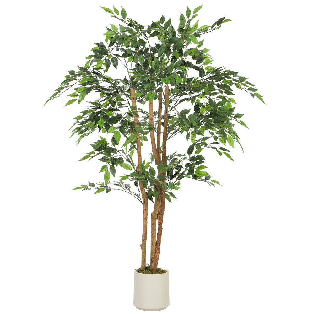 Ficus artificial 65x65x150 cm peva, pp color verde Homcom