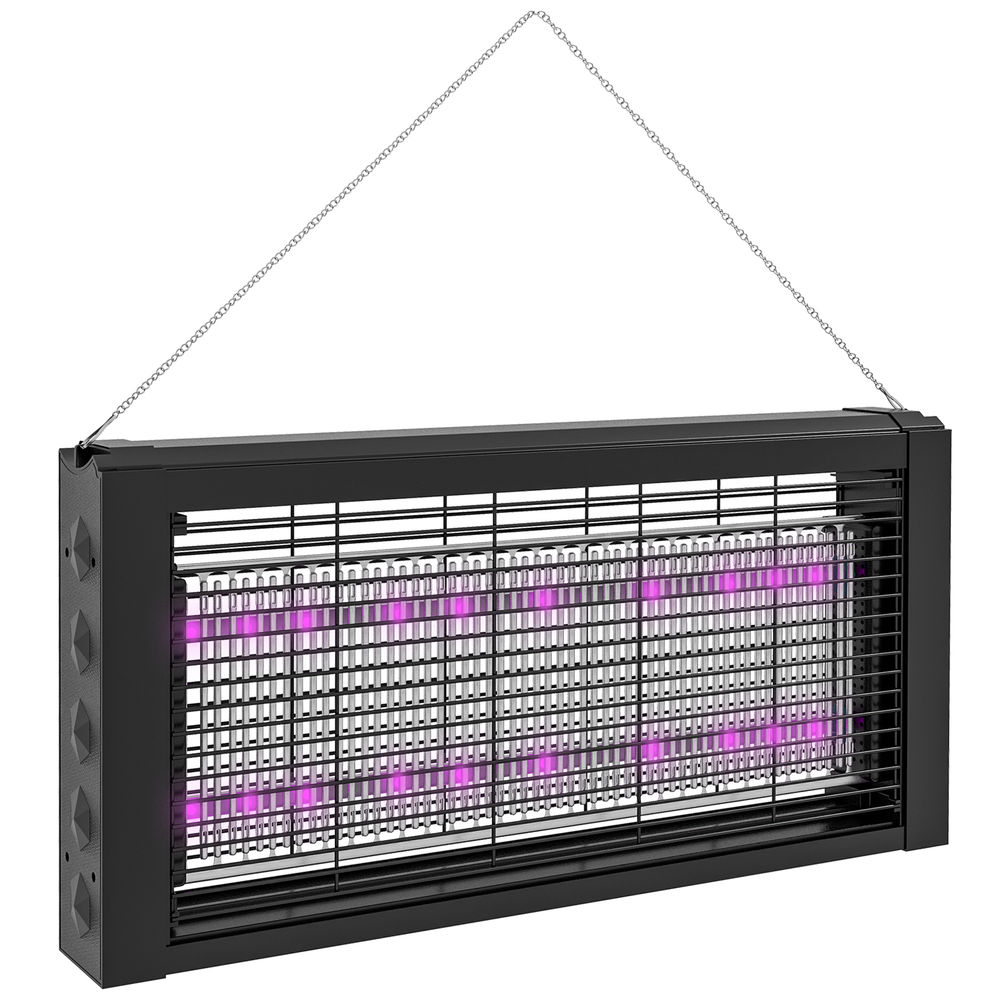 Lámpara antimosquitos 49x6x25 cm abs, metal Homcom