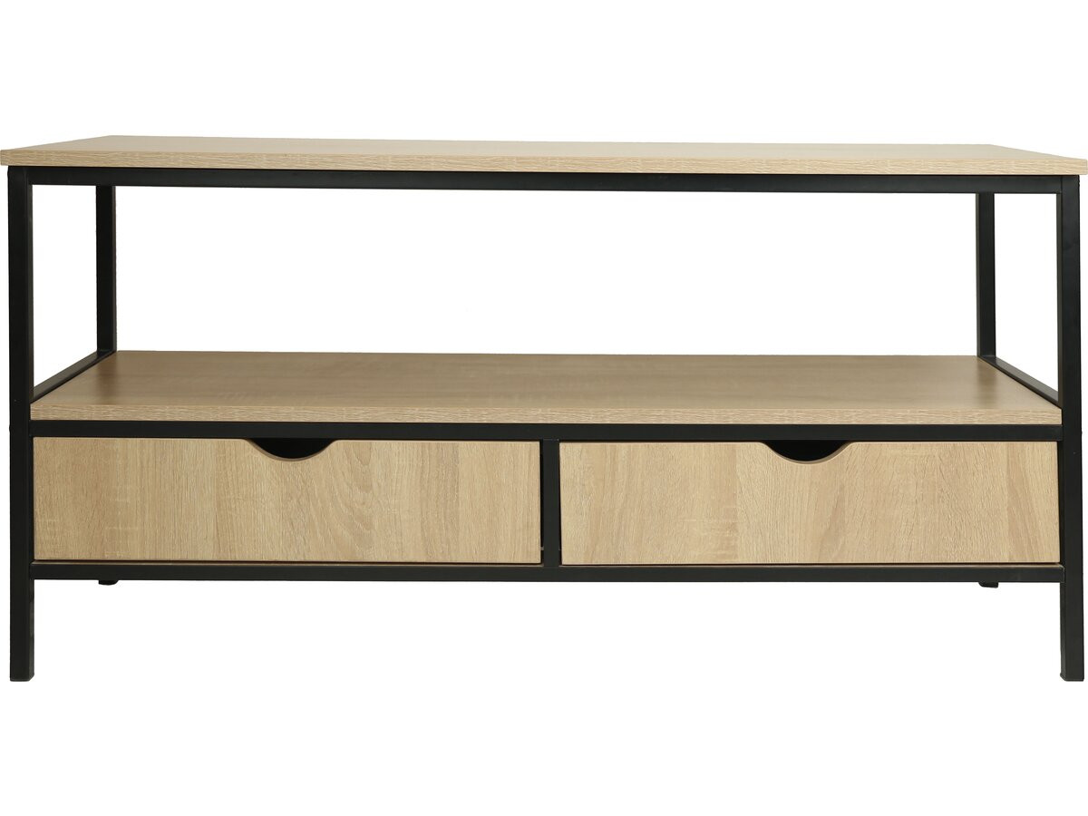 Mueble de tv estilo industrial con cajón "detroit" - 113 x 40 x 55 cm - bei