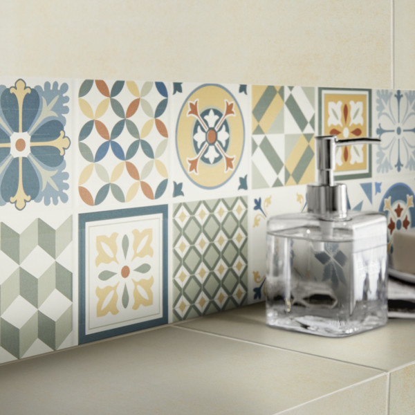 Azulejo konkrete multicolor 20x60 cm
