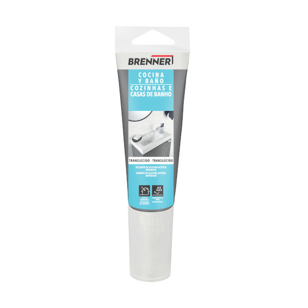 Sellador baños y cocinas 100 ml transparente brenner
