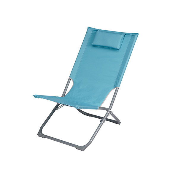 Silla de jardín plegable 51x71cm de acero Curacao