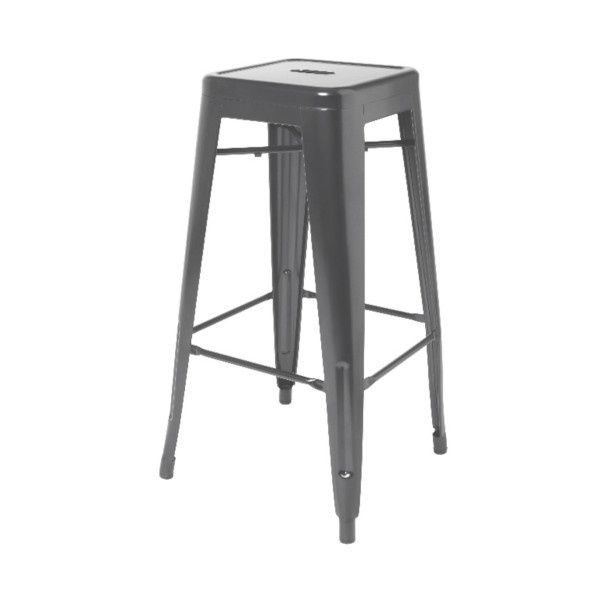 Taburete canvey metal gris