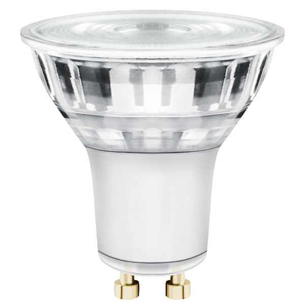Pack de 3 bombillas led gu10 345lm cristal 3,6w luz cálida