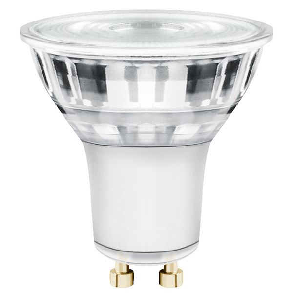 Pack de 3 bombillas led gu10 345lm cristal 3,6w luz cálida
