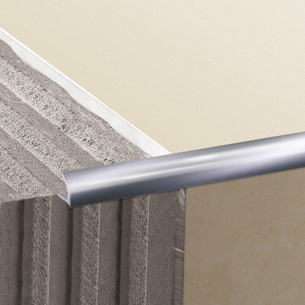 Inglete curvo aluminio cromado 9 mm Brenner
