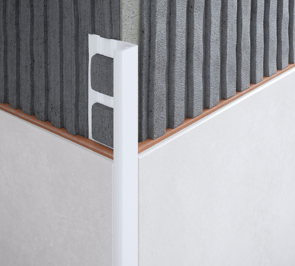 Perfil borde recto PVC blanco 10 mm Brenner