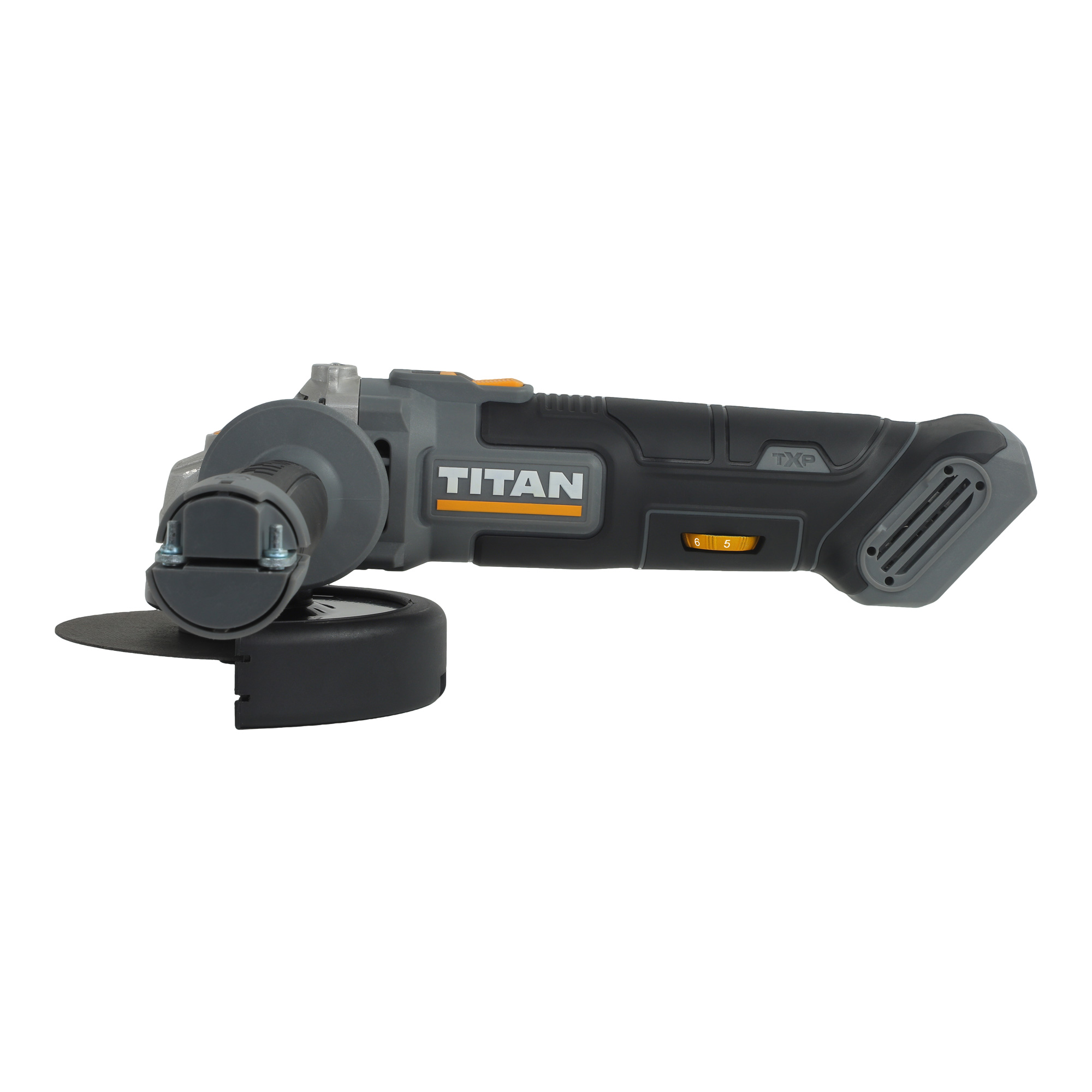 Amoladora 18V velocidad variable 125 mm 1 batería 5Ah Titan