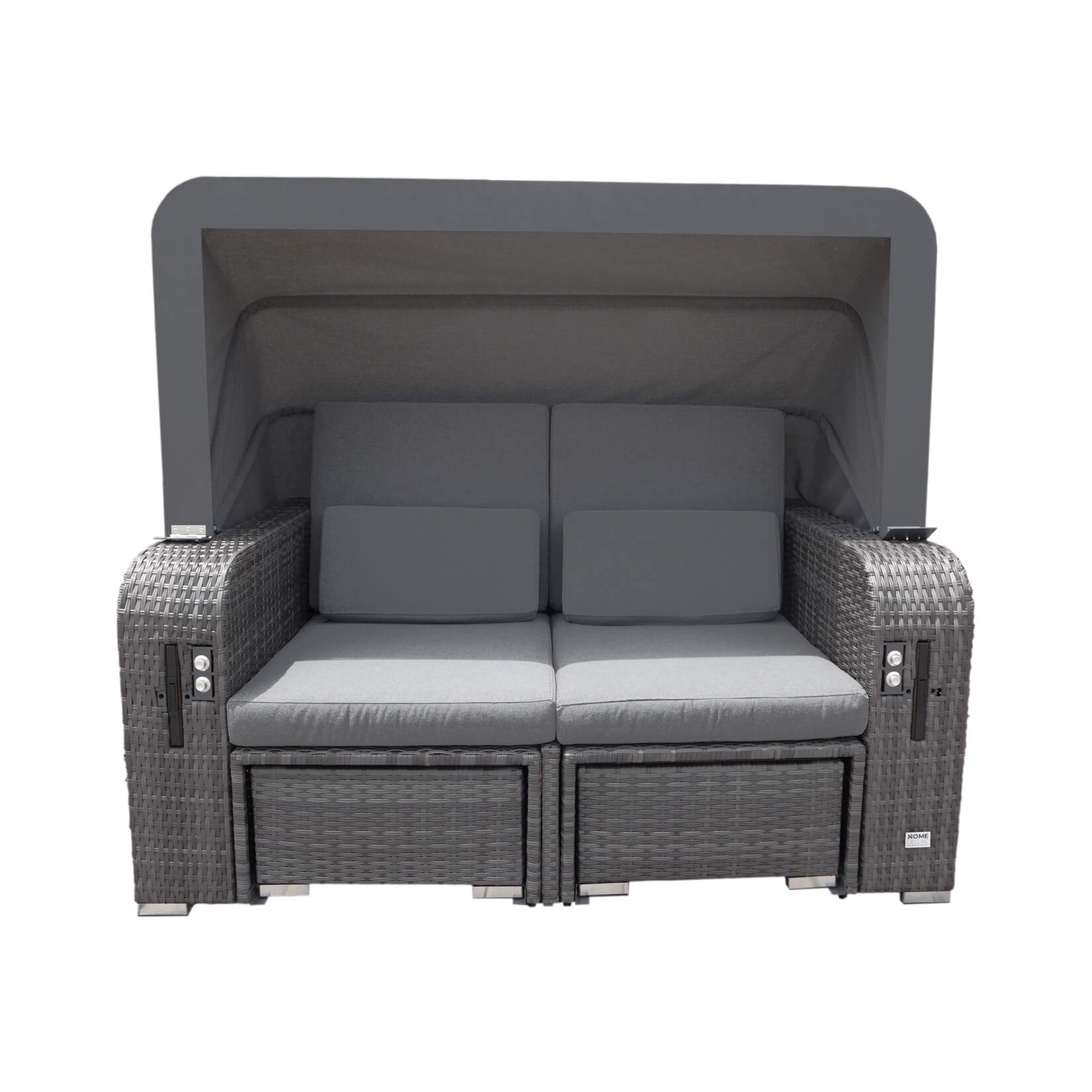 Silla de playa reclinable holby - gris