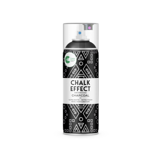 Spray pintura tiza chalk effect ultra mate 400 ml (charcoal 01)
