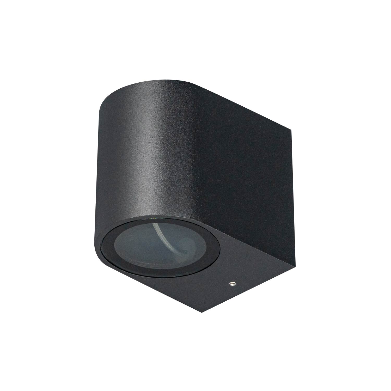 Aplique de pared cilindrico II para una bombilla LED GU10 Negro(APRGU10-2N)