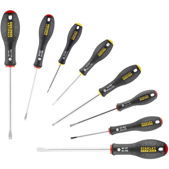 Juego de 8 destornilladores - stanley fatmax - 0-65-437 - electricista + me