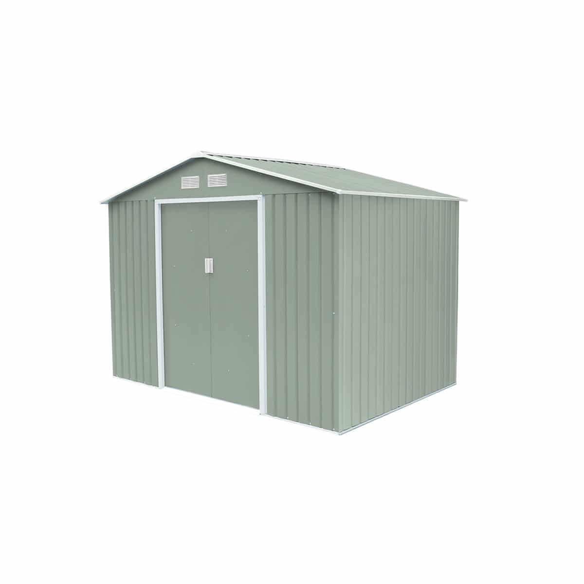 Caseta metálica jardín gardiun leeds 5,30 m² exterior 277x191x202 cm acero