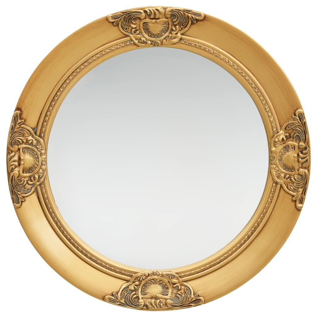 vidaXL espejo de pared estilo barroco dorado 50 cm