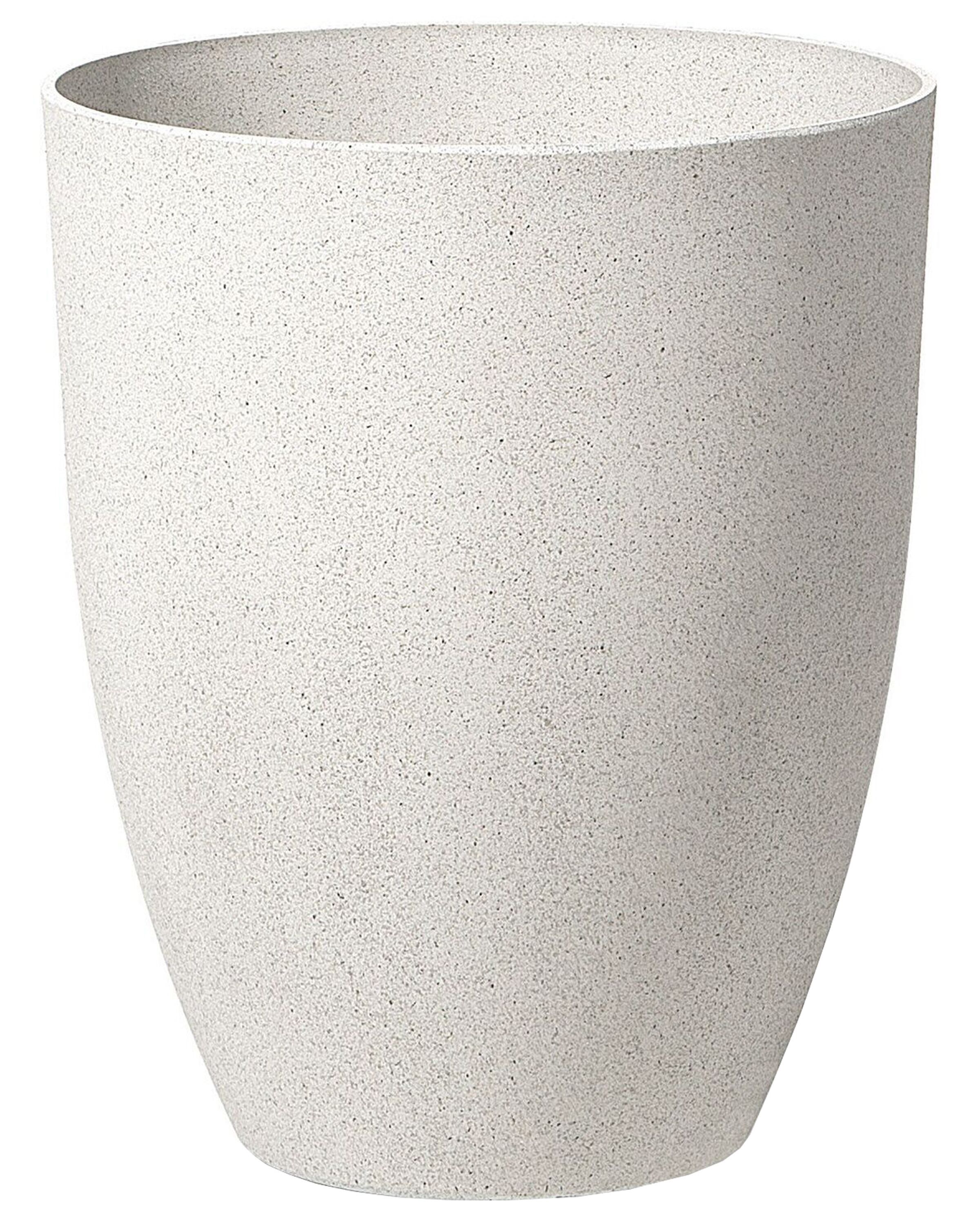 Maceta croton 43 cm blanco crema