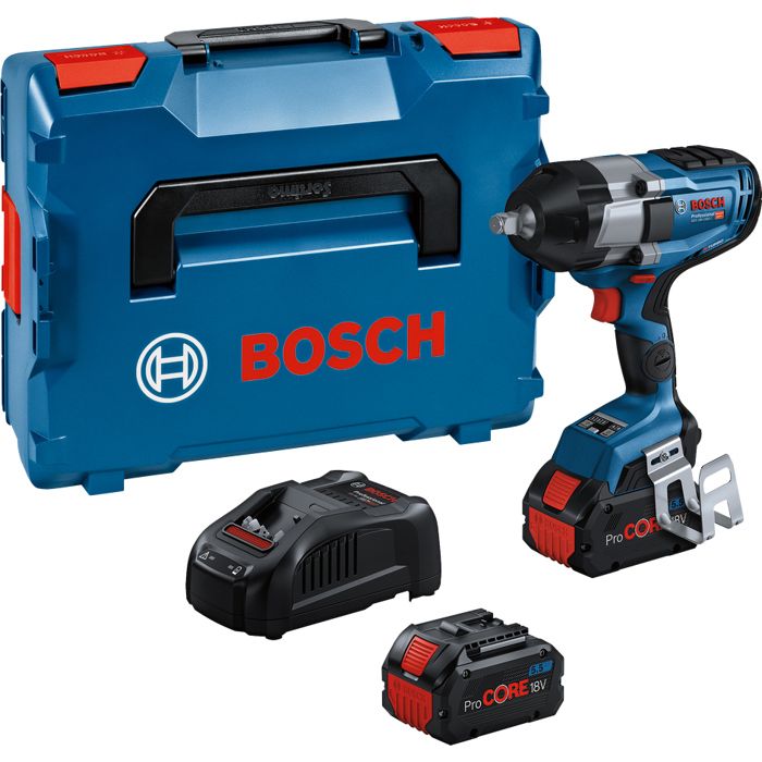 Atornilladoras 18v gds18v-1000 professional + 2 baterías procore 5,5 ah + c