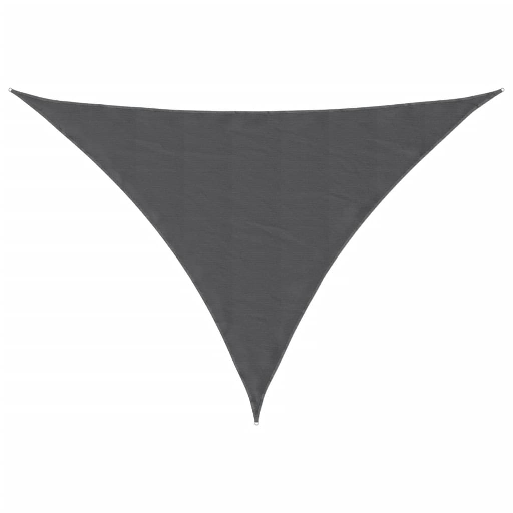 vidaXL toldo vela triangular tela oxford gris antracita 3,5x3,5x4,9 m