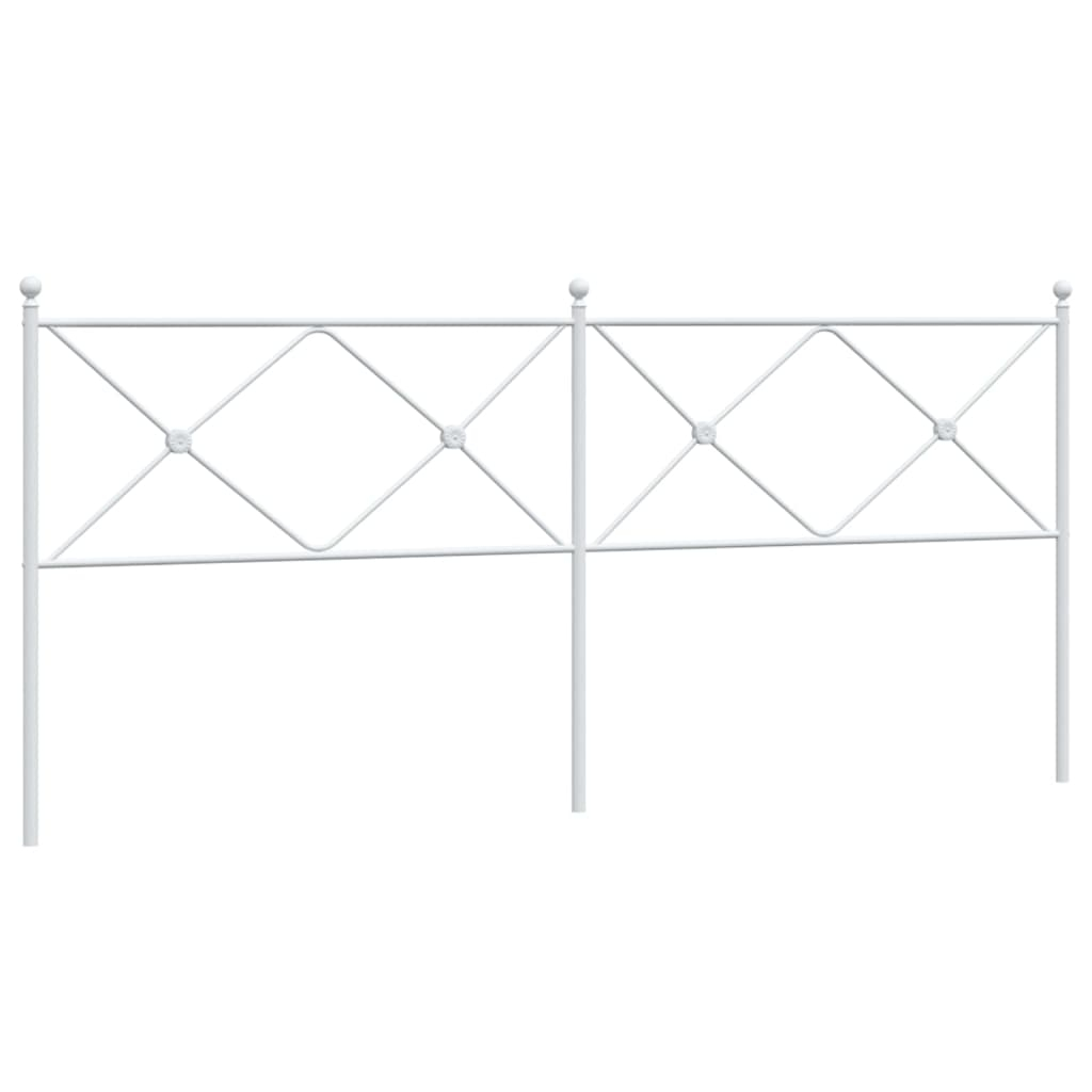vidaXL cabecero de metal blanco 200 cm