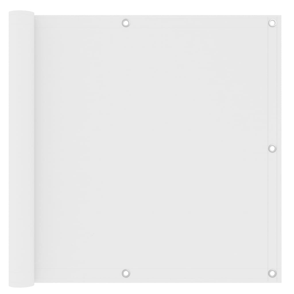 Toldo para balcón de tela oxford blanco 90x300 cm