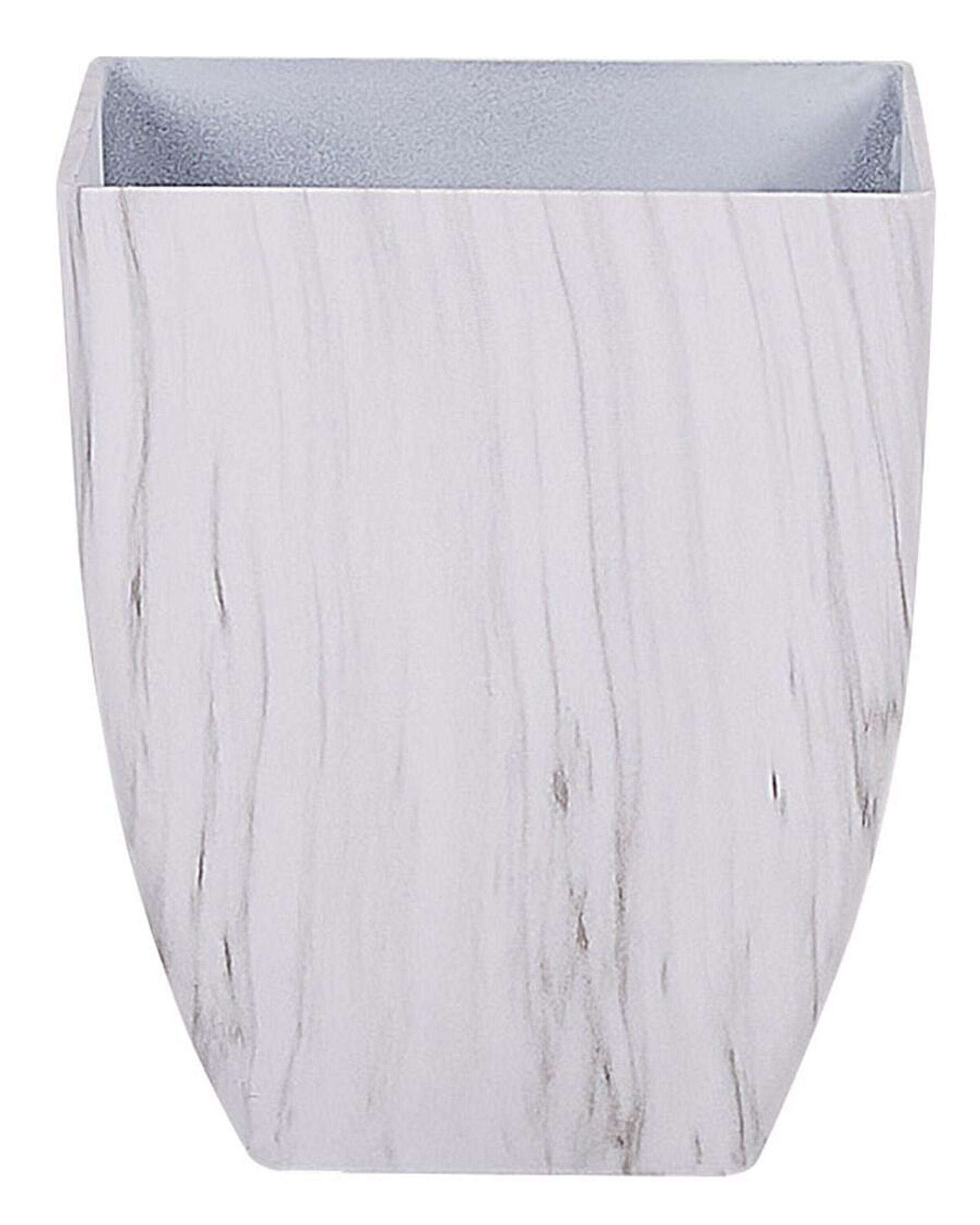 Maceta miro 28 cm mármol blanco