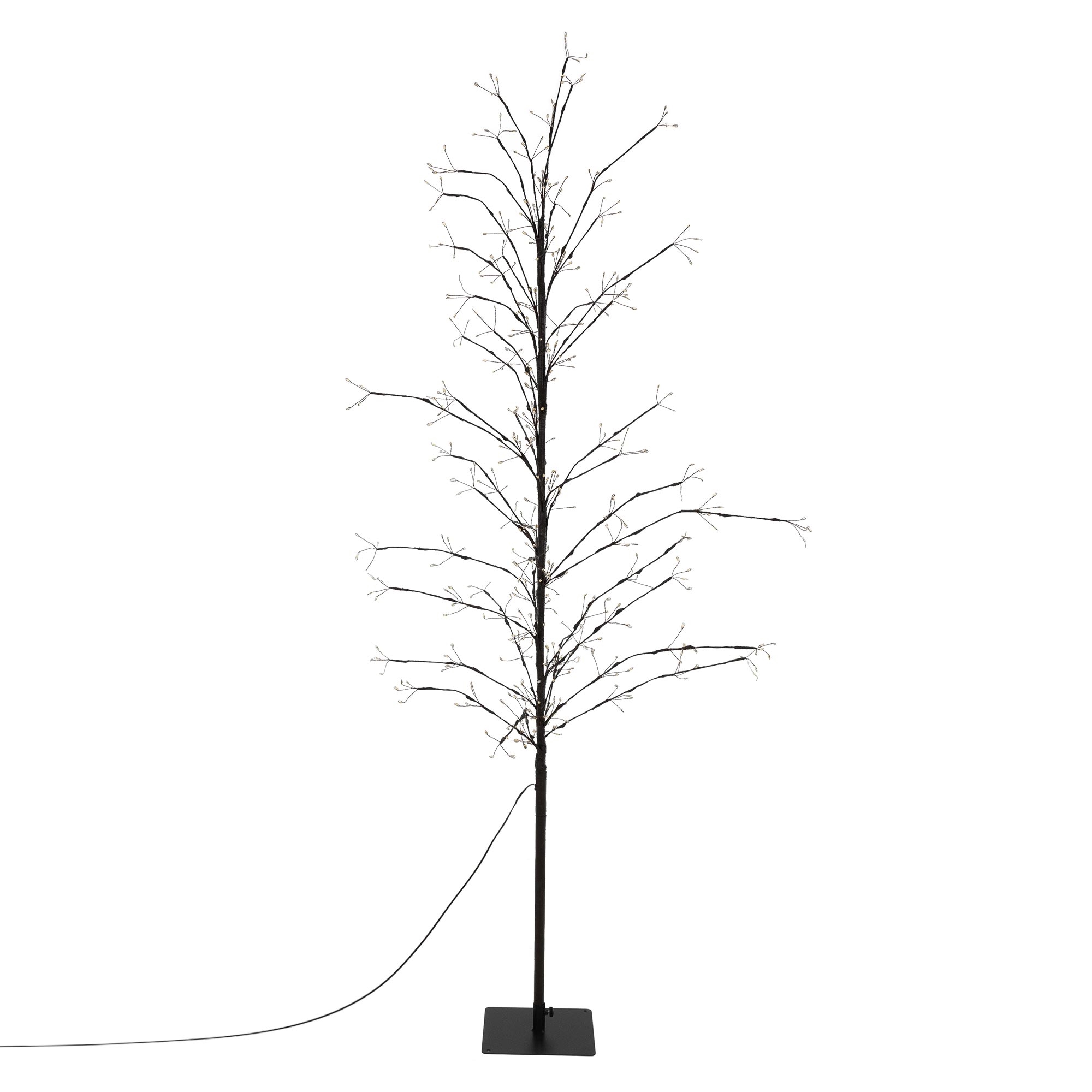 Árbol LED con 480 LEDs 180 cm blanco ecd germany