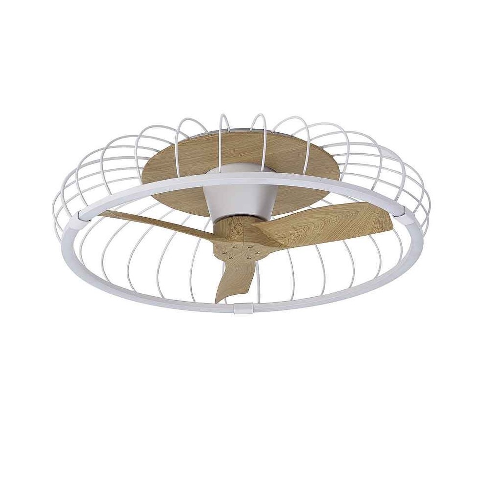 Mantra ventilador de techo LED silencioso nature blanco y