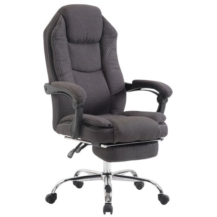 Silla de oficina clásica - tela - gris oscuro