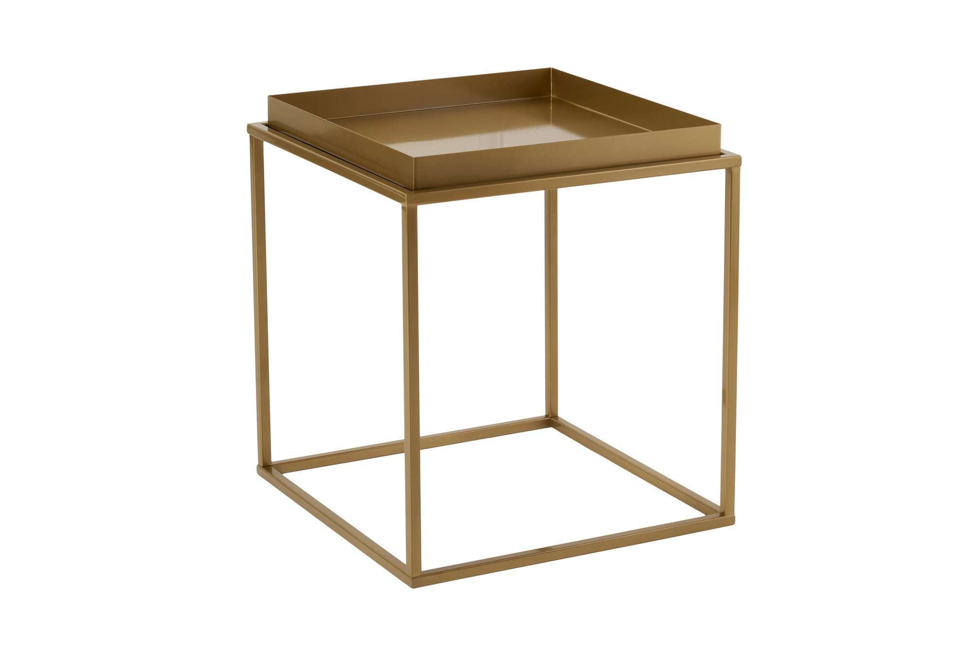 Mesa de centro de metal <<koala>> 45 x 45 x 52 cm - dorado
