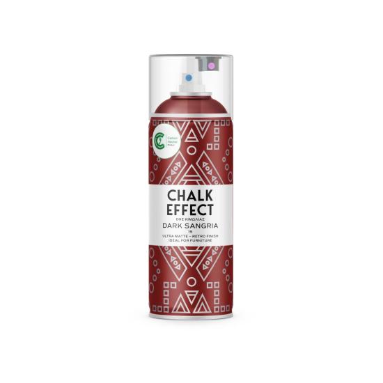 Spray pintura tiza chalk effect ultra mate 400 ml (dark sangria 19)