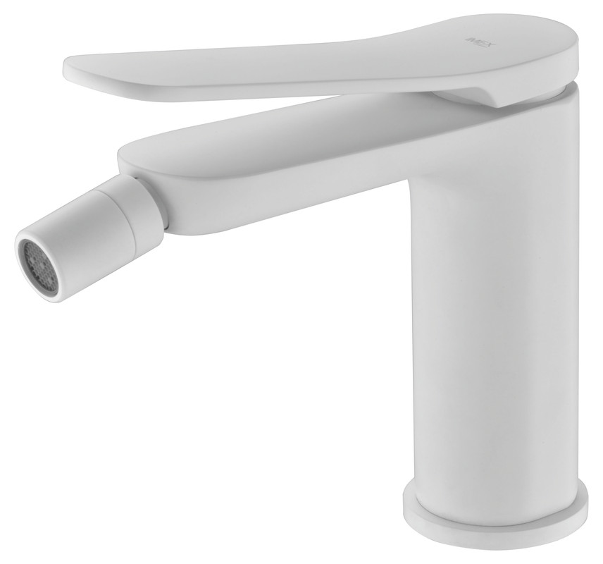 Mice- grifo monomando de bidet- mezclador de wc - color blanco mate