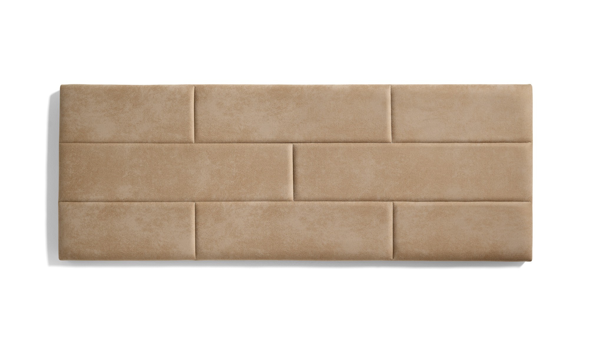 Cabecero de cama 160 muro ladrillos 162x57x5cm camel claro