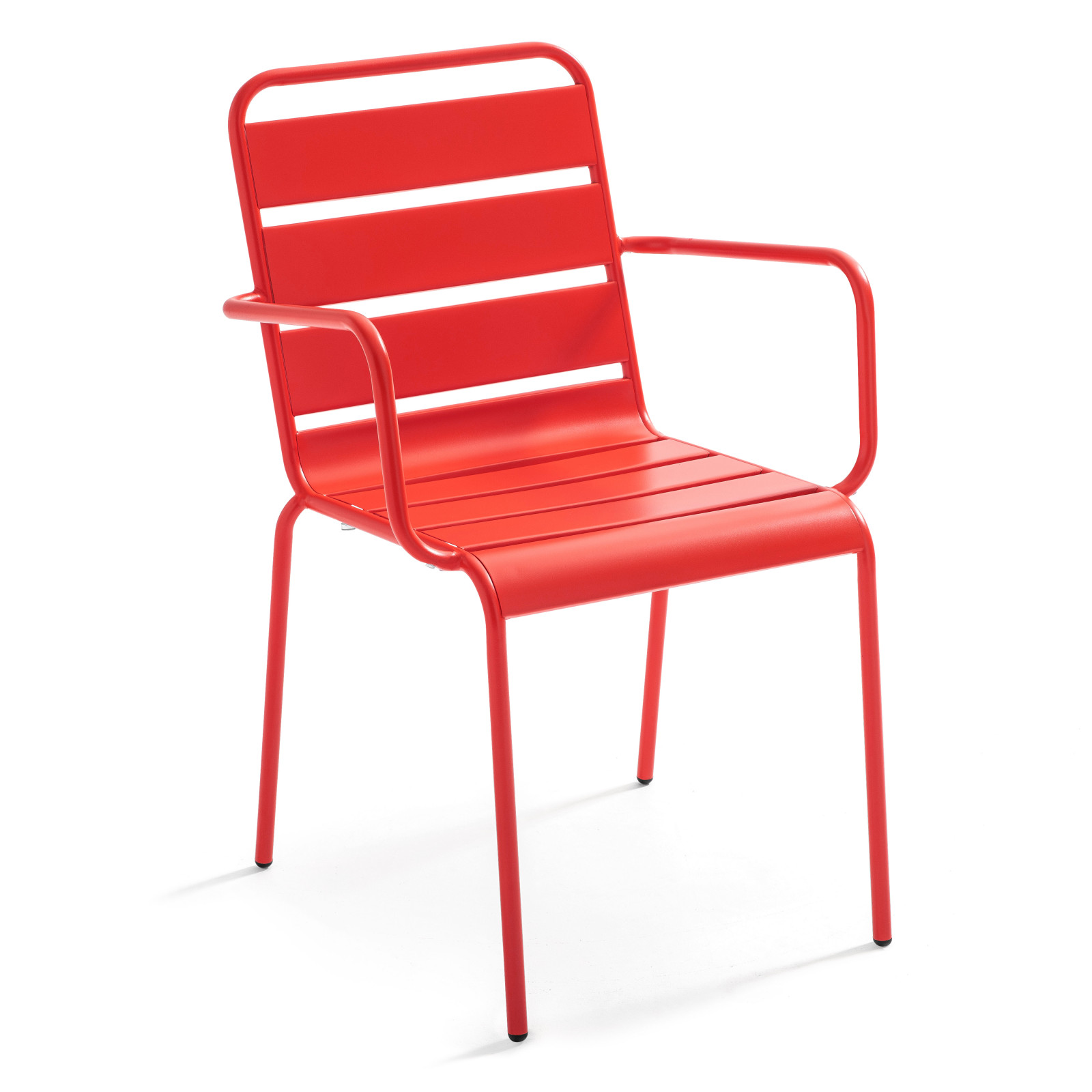 Oviala - sillón de jardín de metal rojo