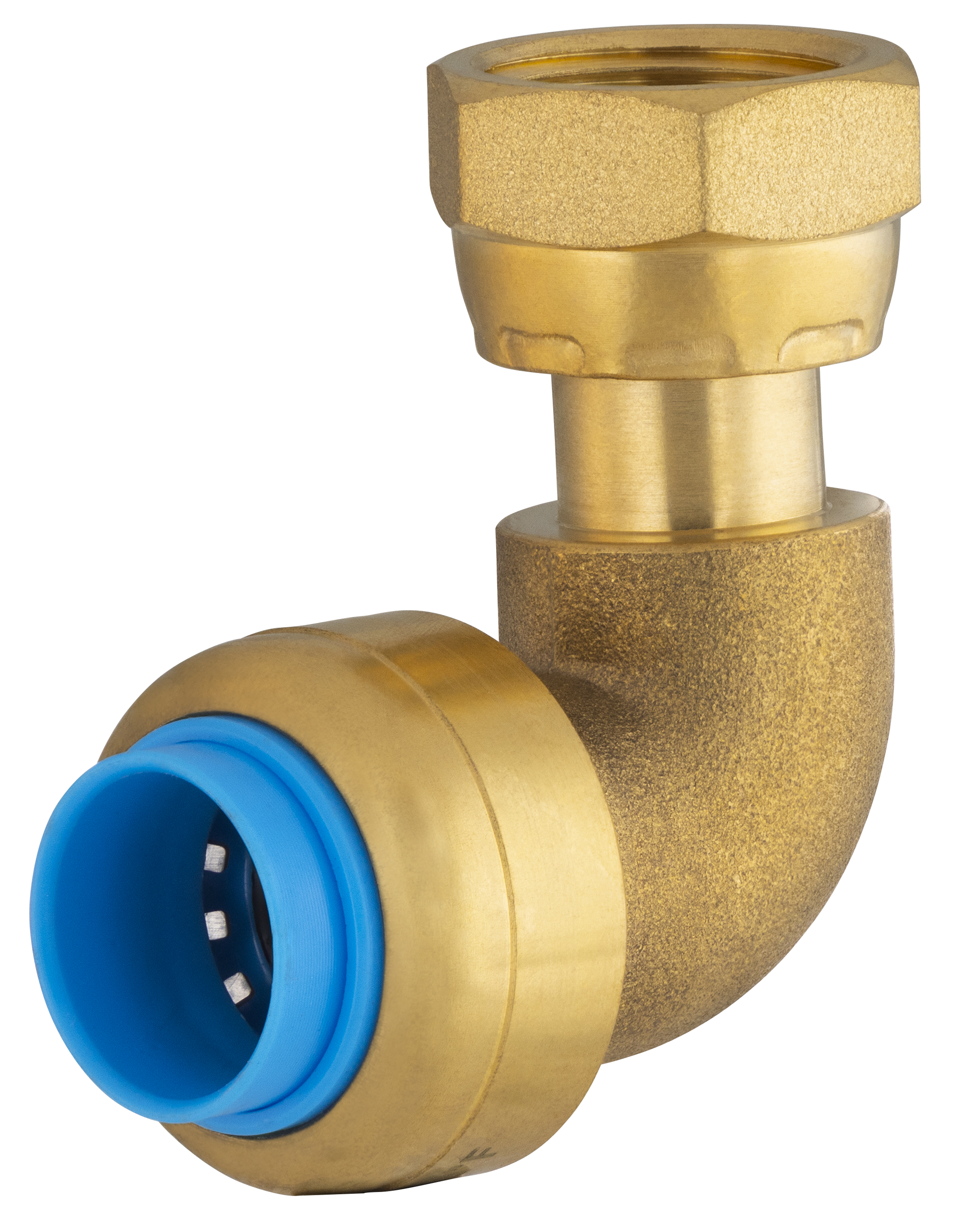 Conector automático universal codo ø14 hembra giratorio (3/8) tout push