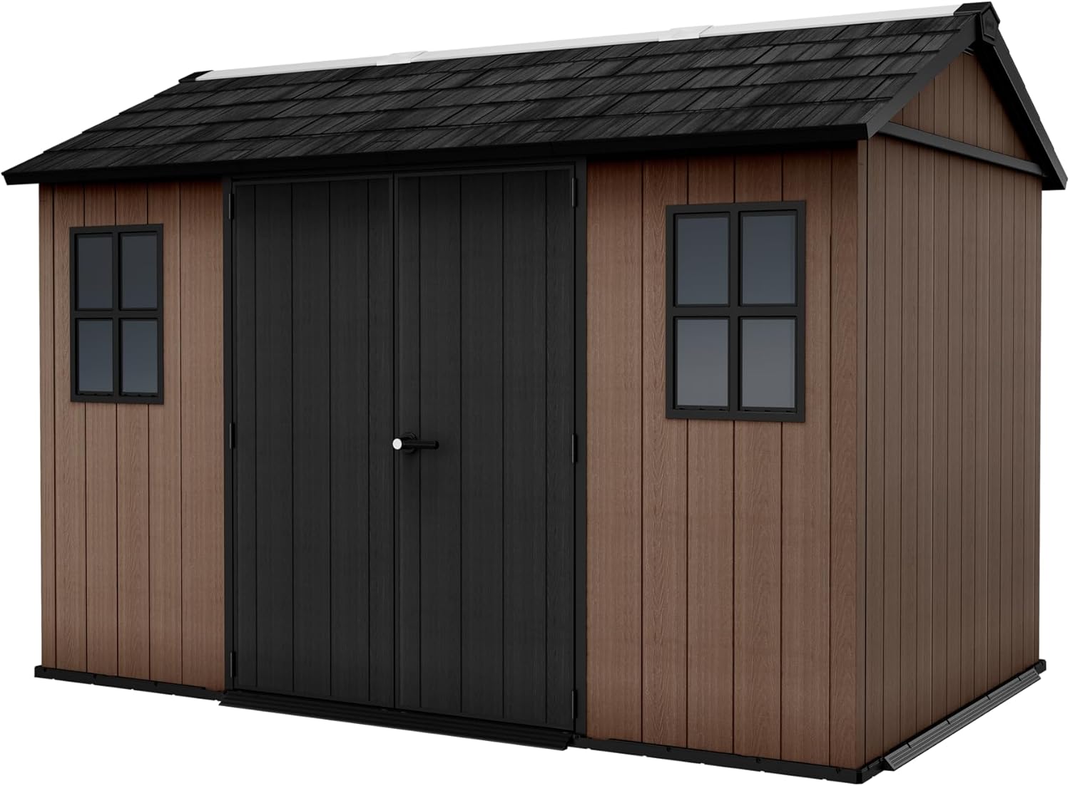 Caseta cobertizo resina jardin newton 1175 keter con puerta lateral