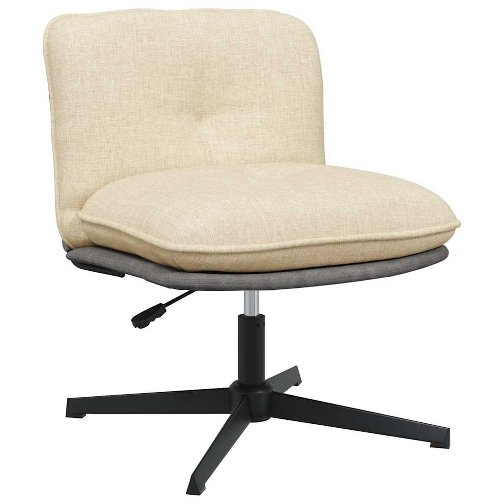 Silla de oficina giratoria tela color crema oif802913