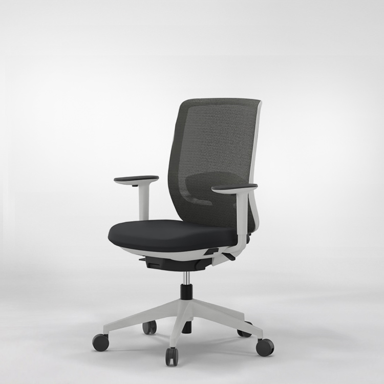 Actiu trim silla ergonomica white and black - sin cabezal, 2d