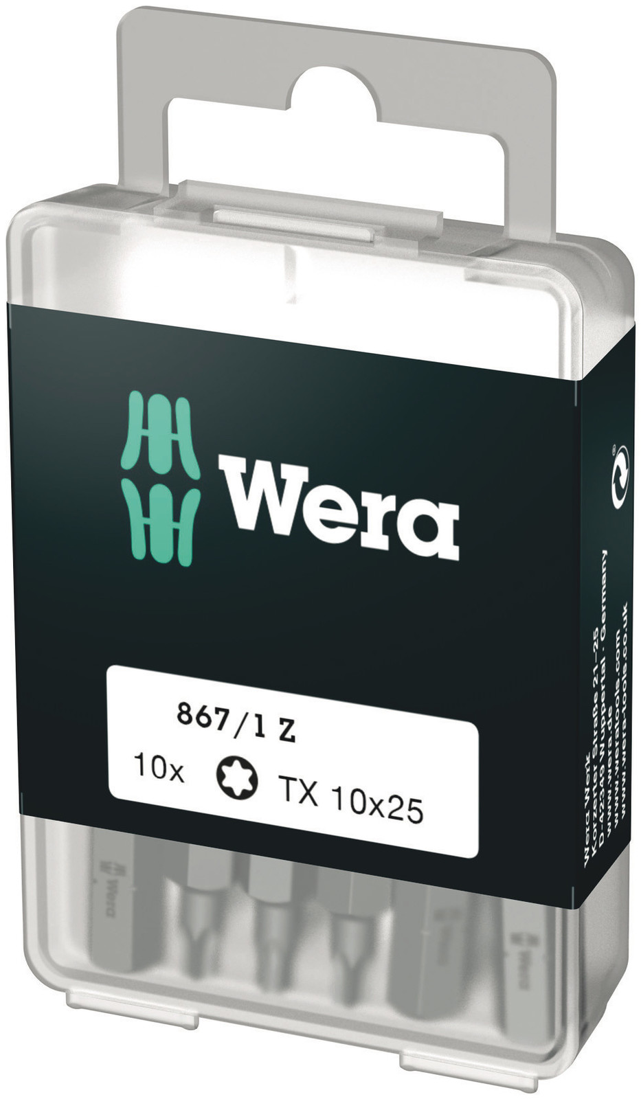 Punta torx 867/1 z torx 10 x 25 mm diy-box wera 05072406001