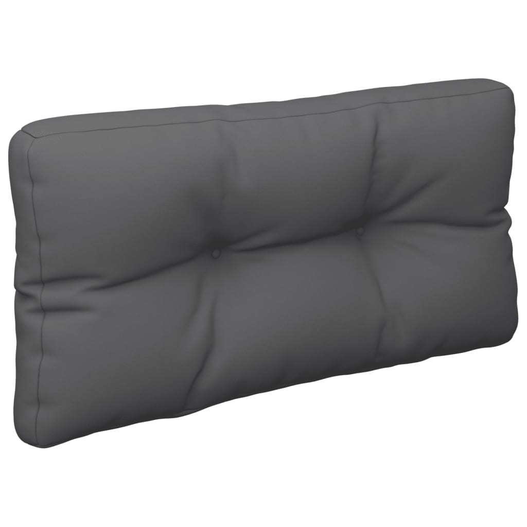 vidaXL cojín para sofá de palets de tela antracita 70x40x12 cm