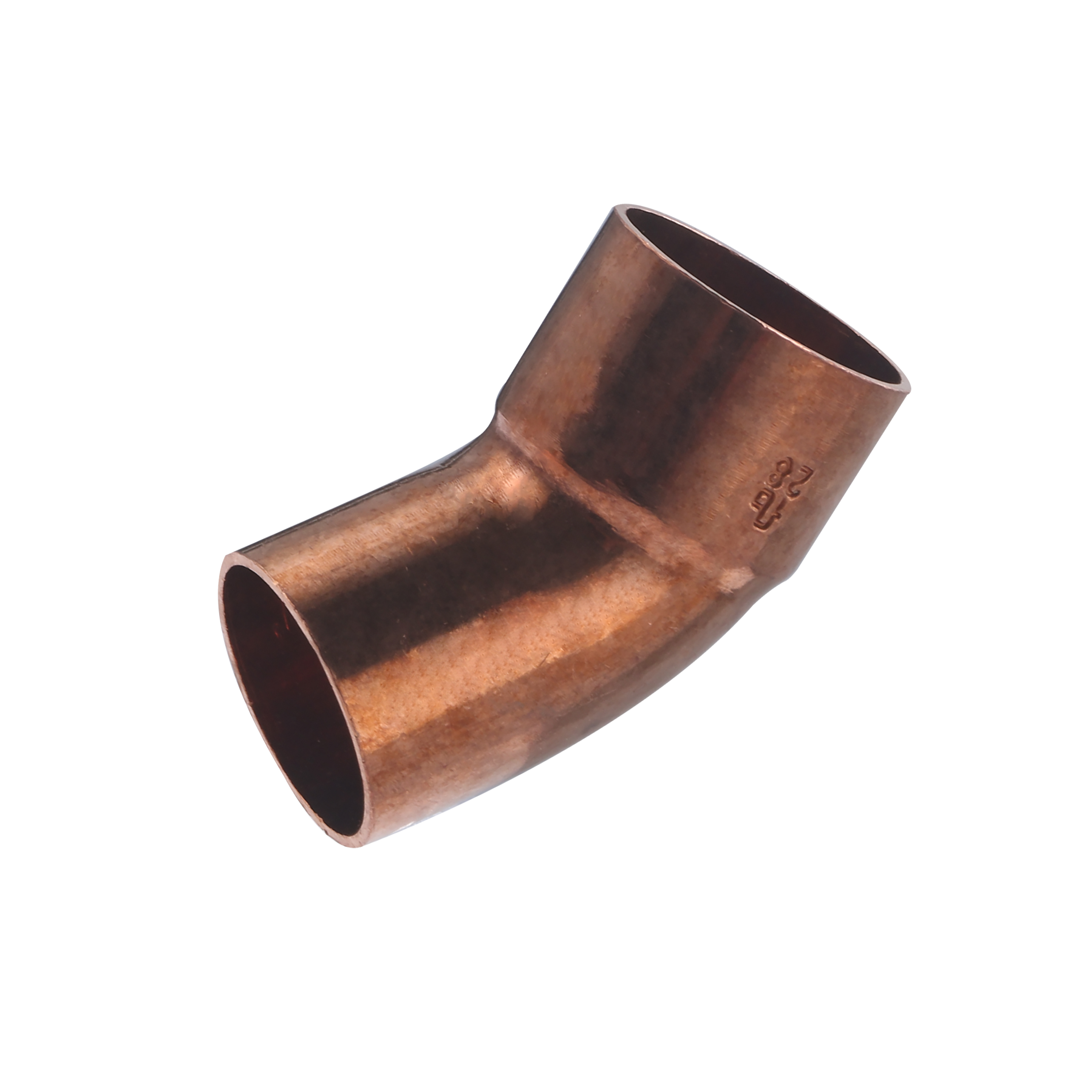 Conector para soldar de ø28 codo 45° macho-hembra