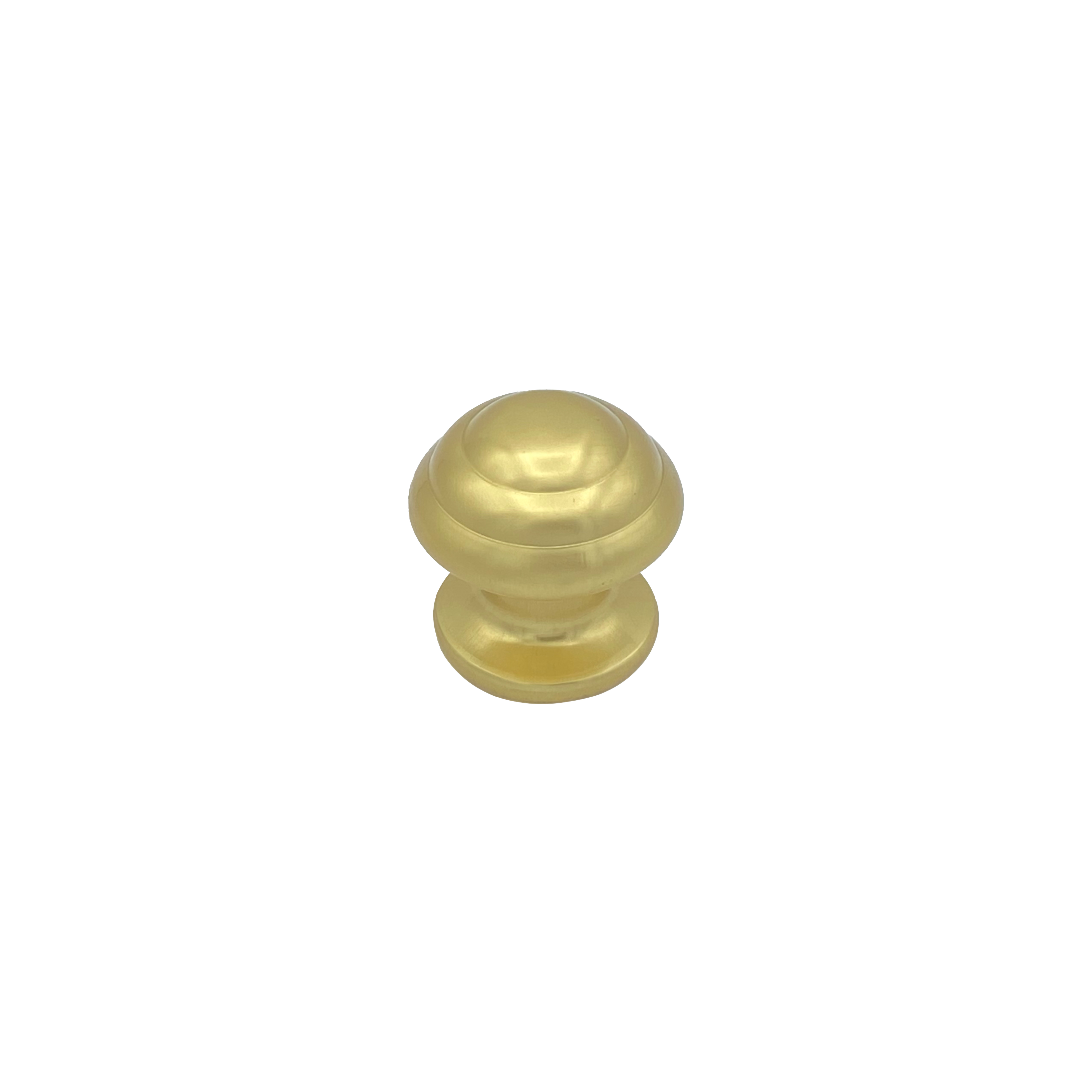 Pomo fijo para puerta, d: 60 mm, en aluminio color oro brillo