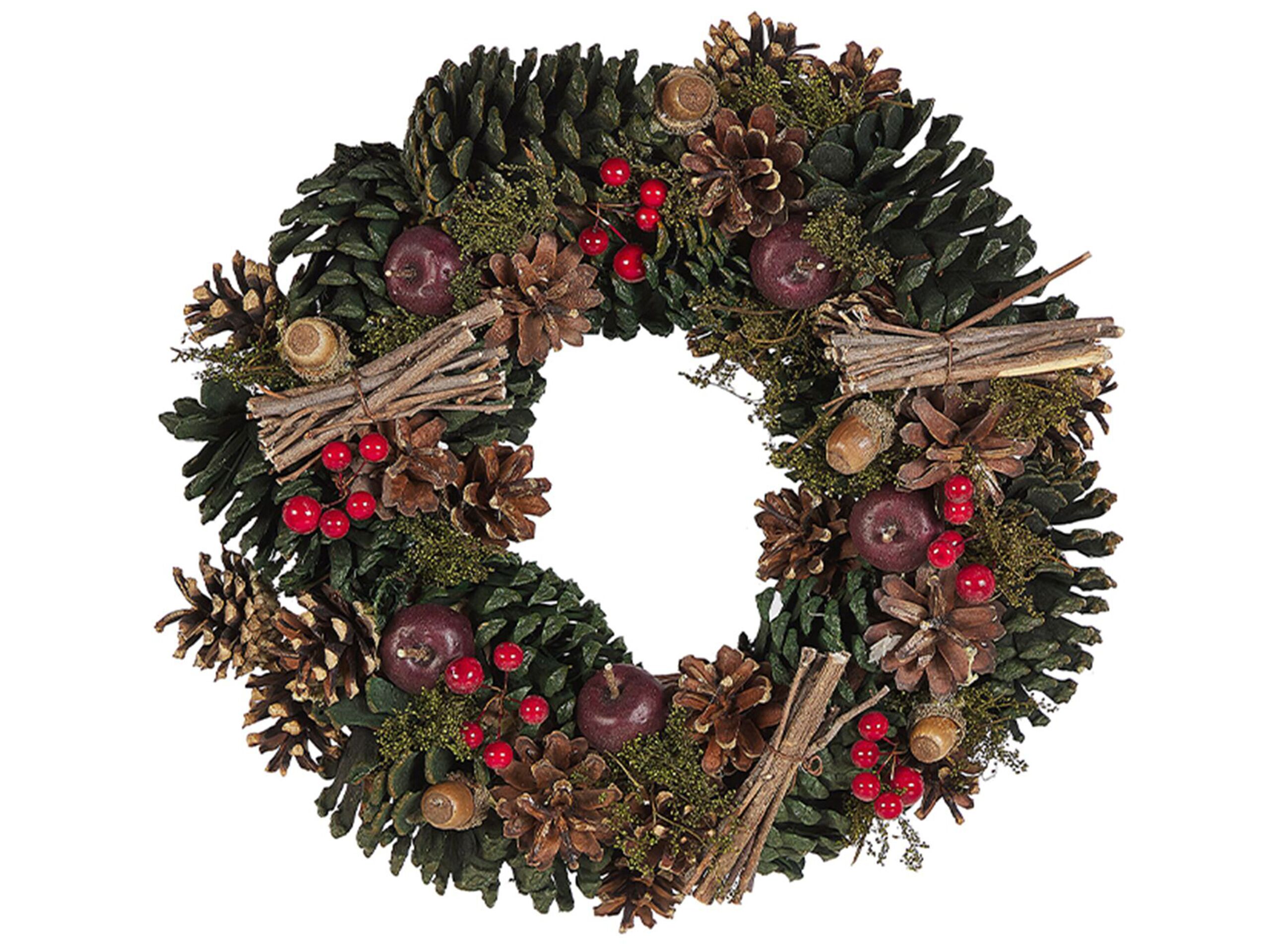 Corona de navidad nurmes 35 cm verde