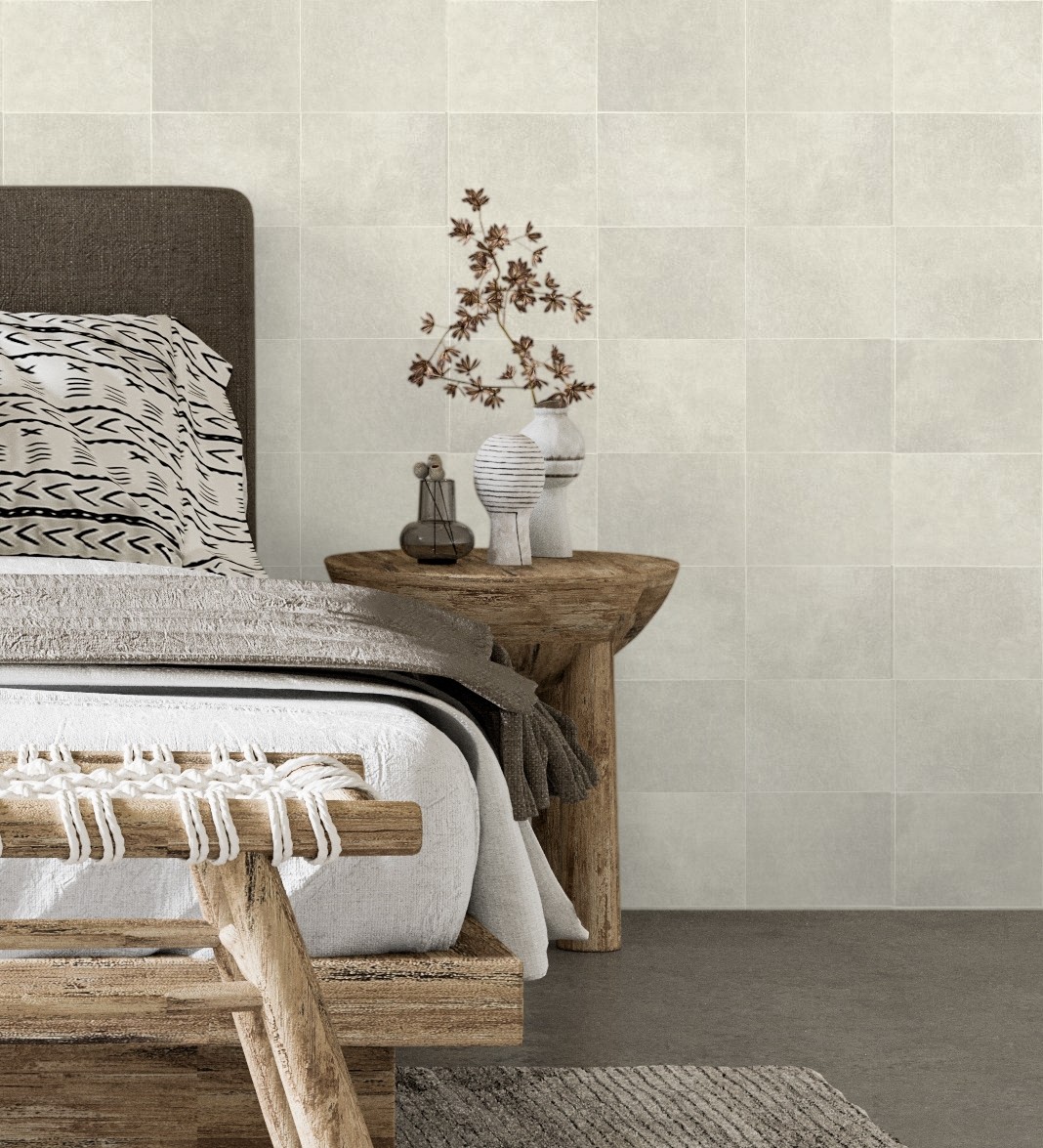 Papel pintado gaulan lavable azulejo beige claro textura en 5.23m²
