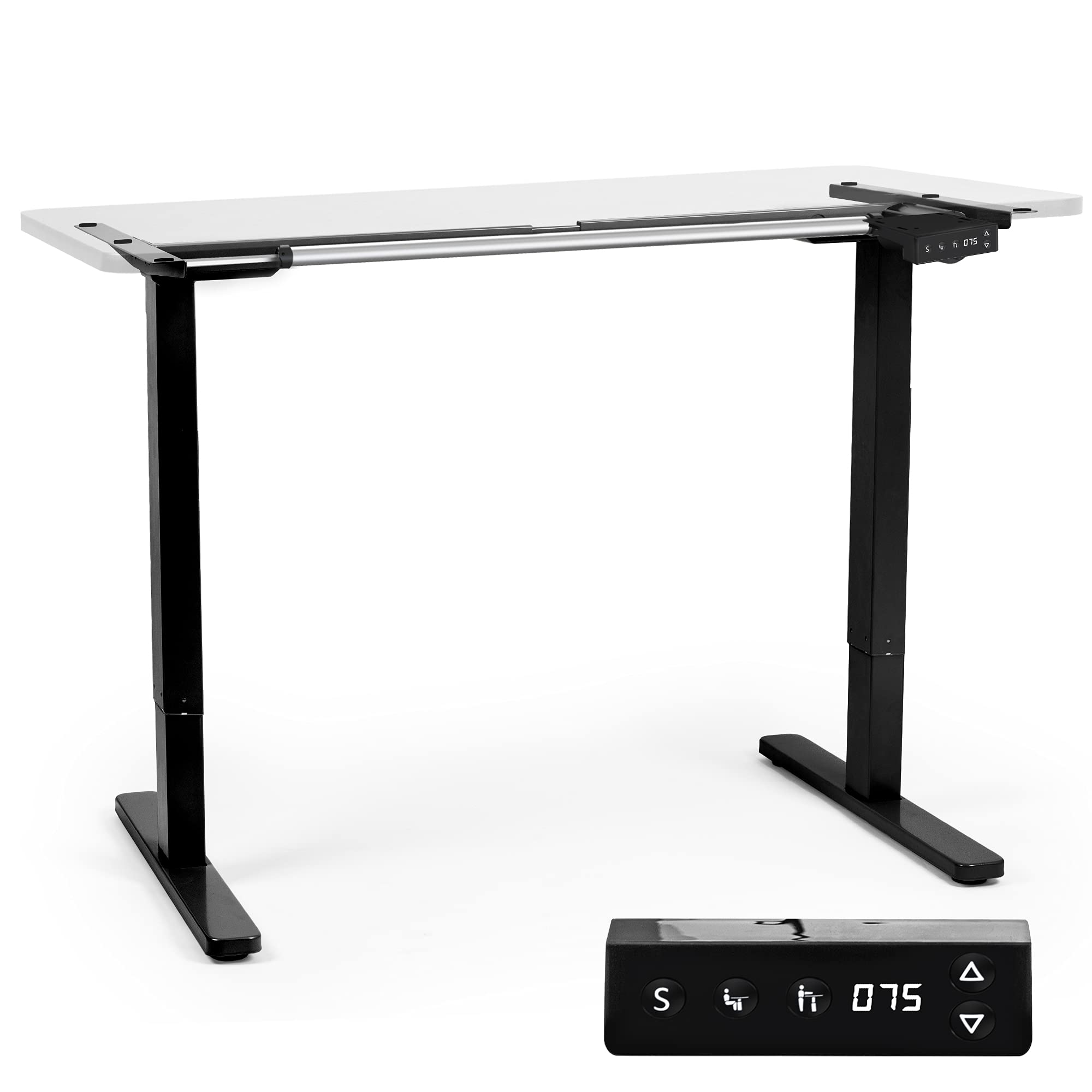 Duronic tm12 bk: escritorio eléctr. Ajustable 71-116cm, memoria - negro