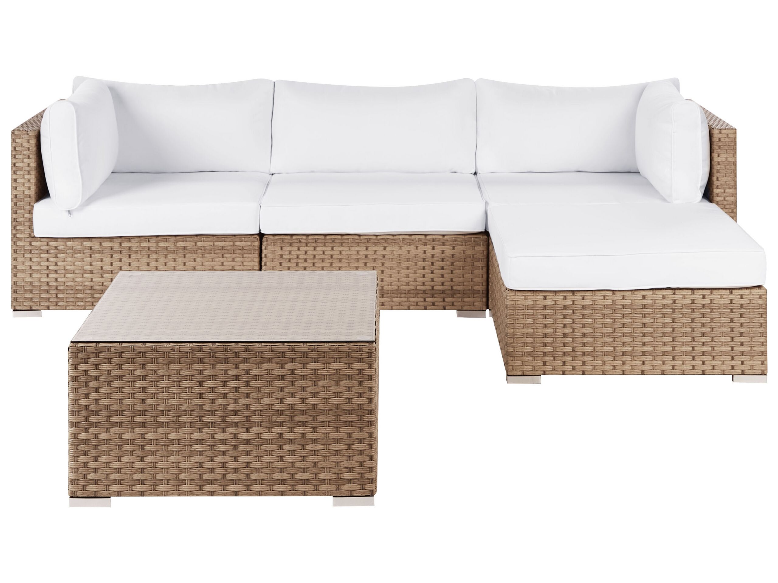 Conjunto de jardín natural sano