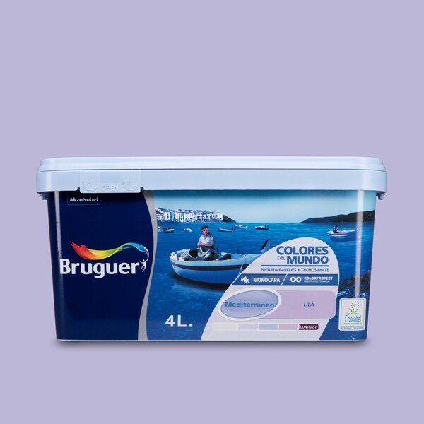 Pintura bruguer colores del mundo mediterráneo lila 4 l