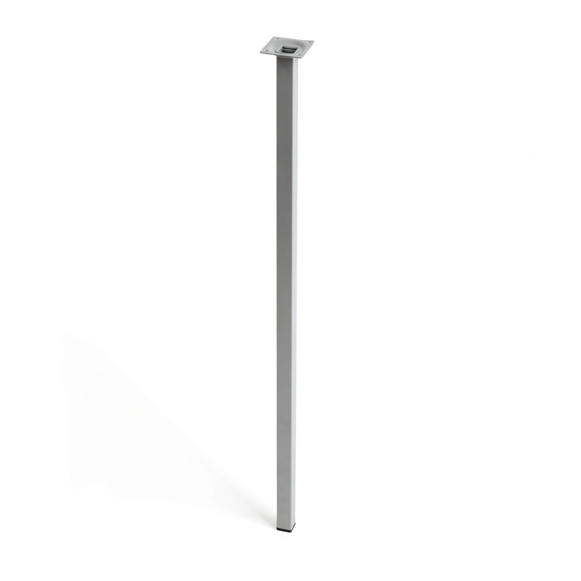 Pata de mesa rei 400g | 25x25x800 mm | cromo líquido mate