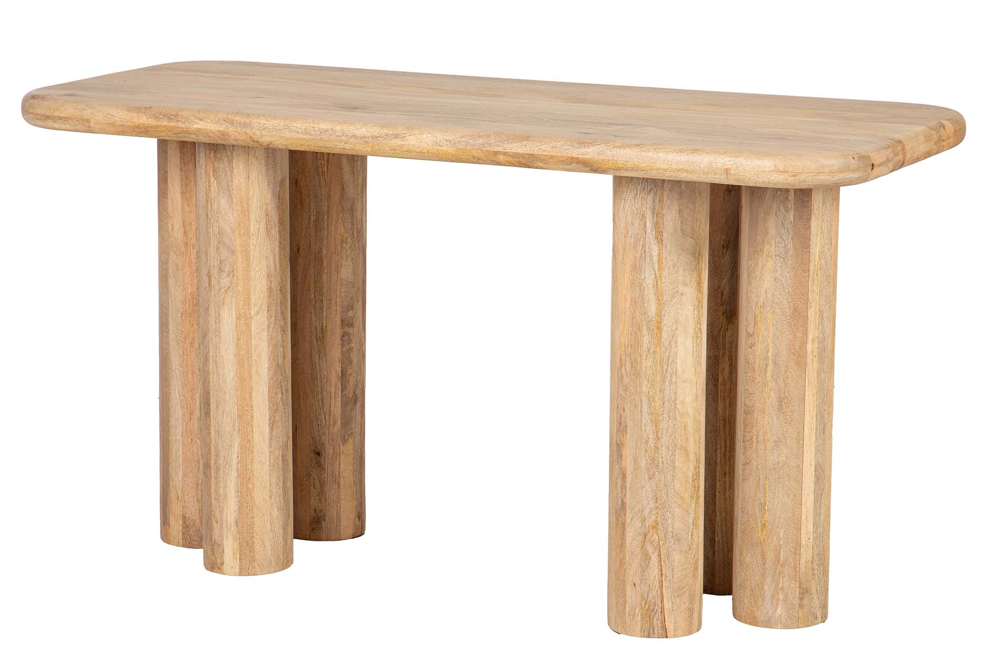 Escritorio madera mango marrón felo 140x60x75 cm