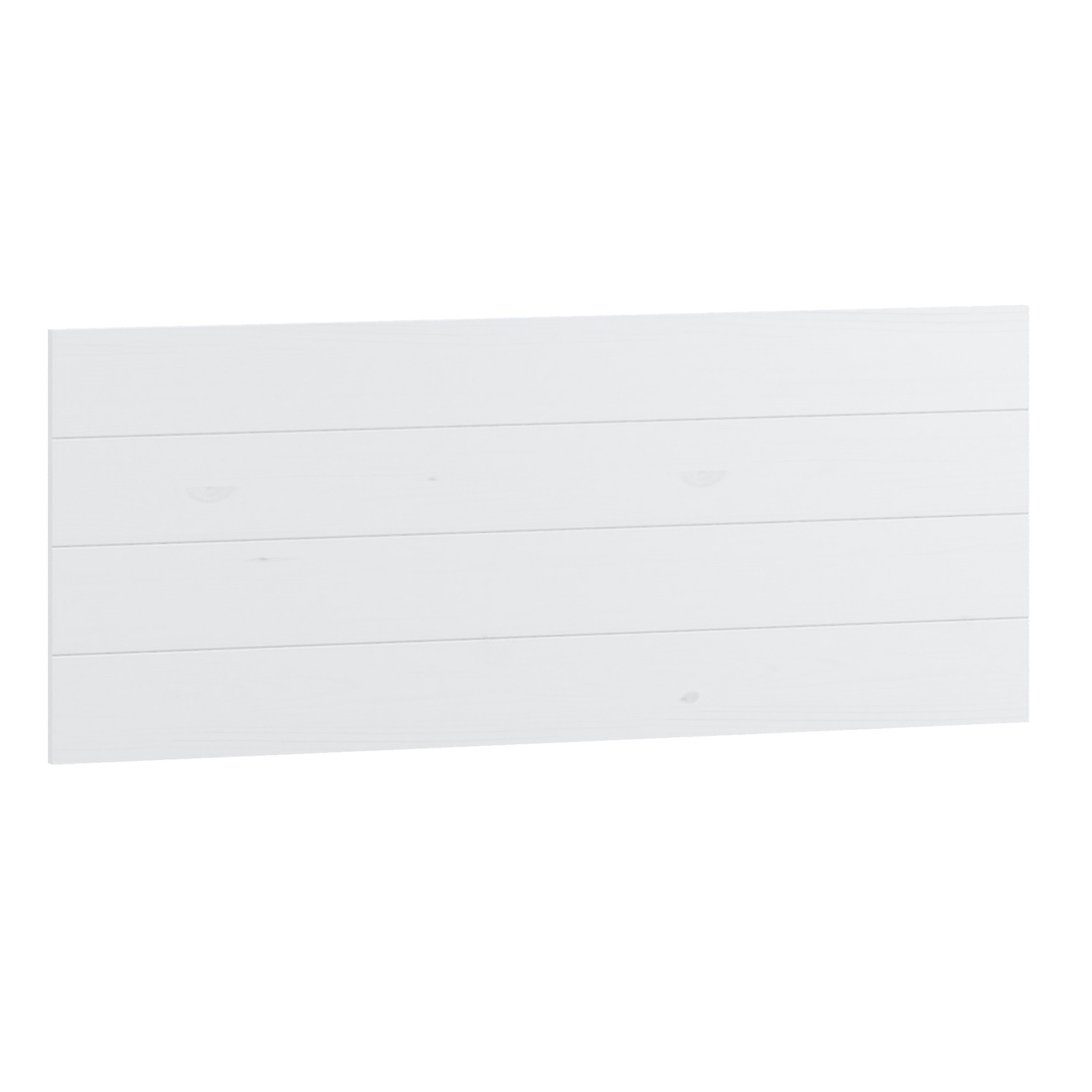 Cabezal juvenil de madera maciza color blanco 110x45x3,2 cm